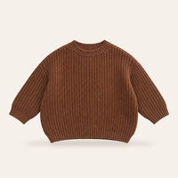 Baby Pullover in Schokolade ohne Namen, Produktansicht [swatch:Schokolade]