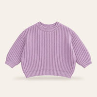 Baby Pullover in Violett ohne Namen, Produktansicht [swatch:Violett]