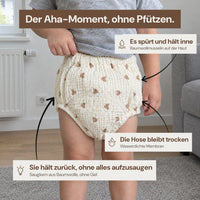 Trainingshoeschen aus Baumwoll-Musselin