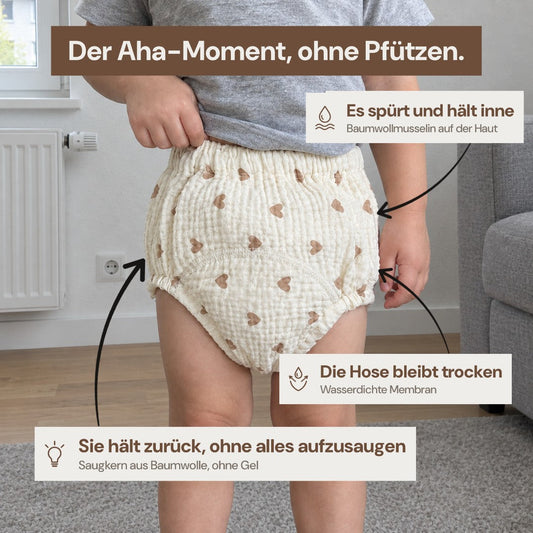 Trainingshoeschen aus Baumwoll-Musselin
