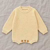 Das Strickmuster des Stramplers, Farbe Vanille