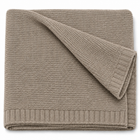 Strickdecke in Taupe, gefaltet, Produktansicht [swatch:Taupe]