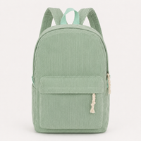Kordsamt Rucksack in Salbeigrün ohne Namen, Produktansicht [swatch:Salbeigrün]